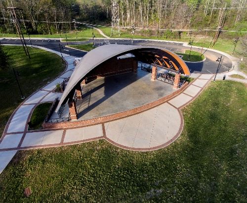 Amphitheater aerial photo