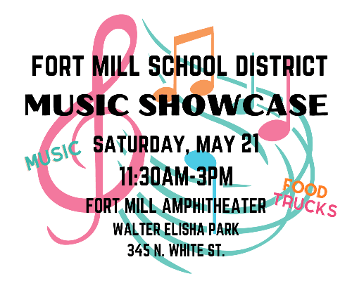 fort mill school district music showcase saturday, may 21 (Instagram Post) (Facebook Post) (Flyer (L