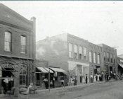 Main Street Fort Mill in Black and White