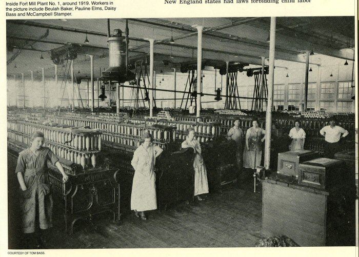 Newspaper Clipping of Women Standing in a Factory