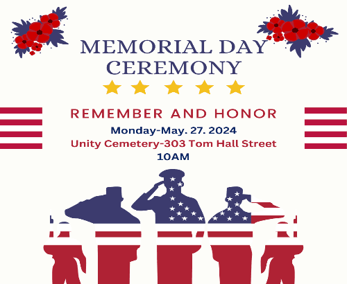 White Blue Illustrated Memorial Day Facebook Post (Instagram Post)