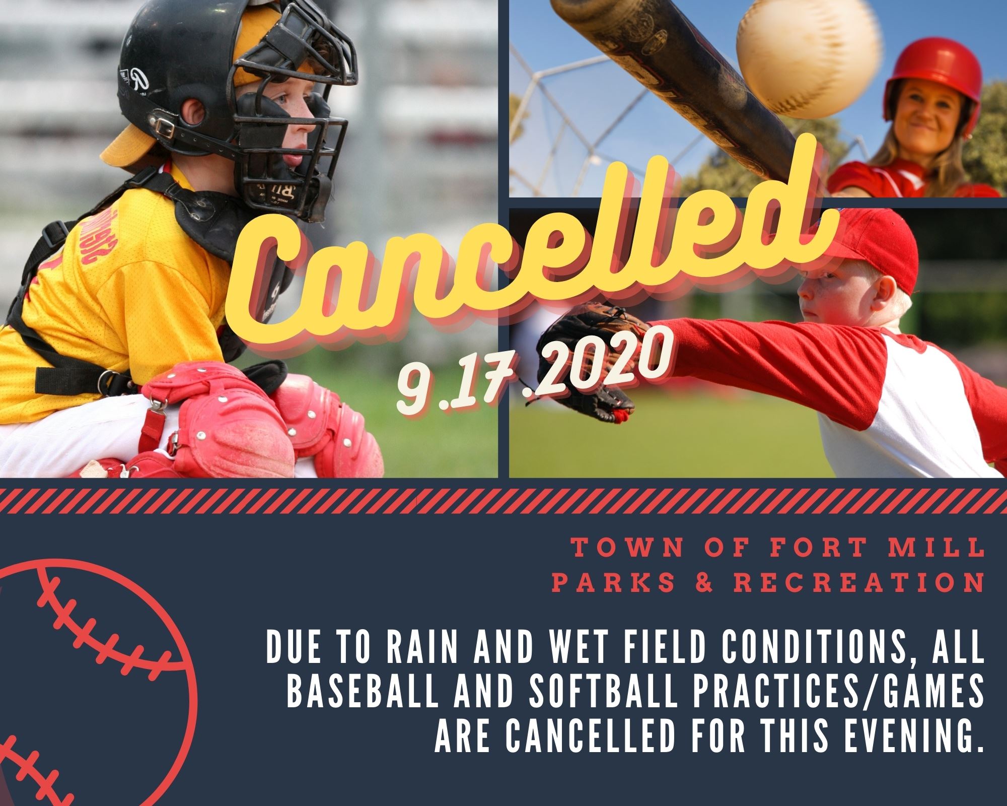 Baseball and Softball Cancellation 9.17.2020