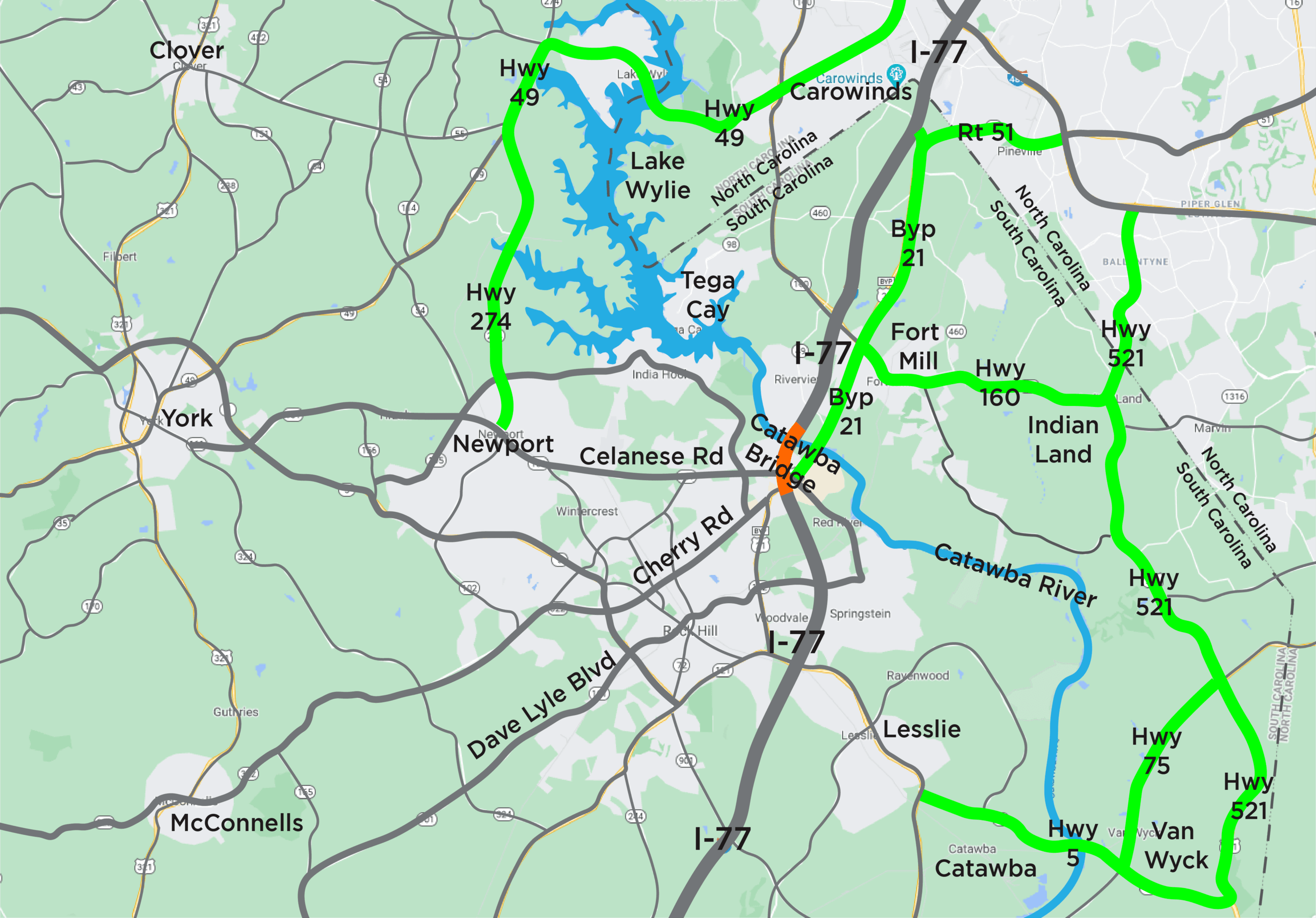CatawbaBridge_AlternativeRouteMap-01