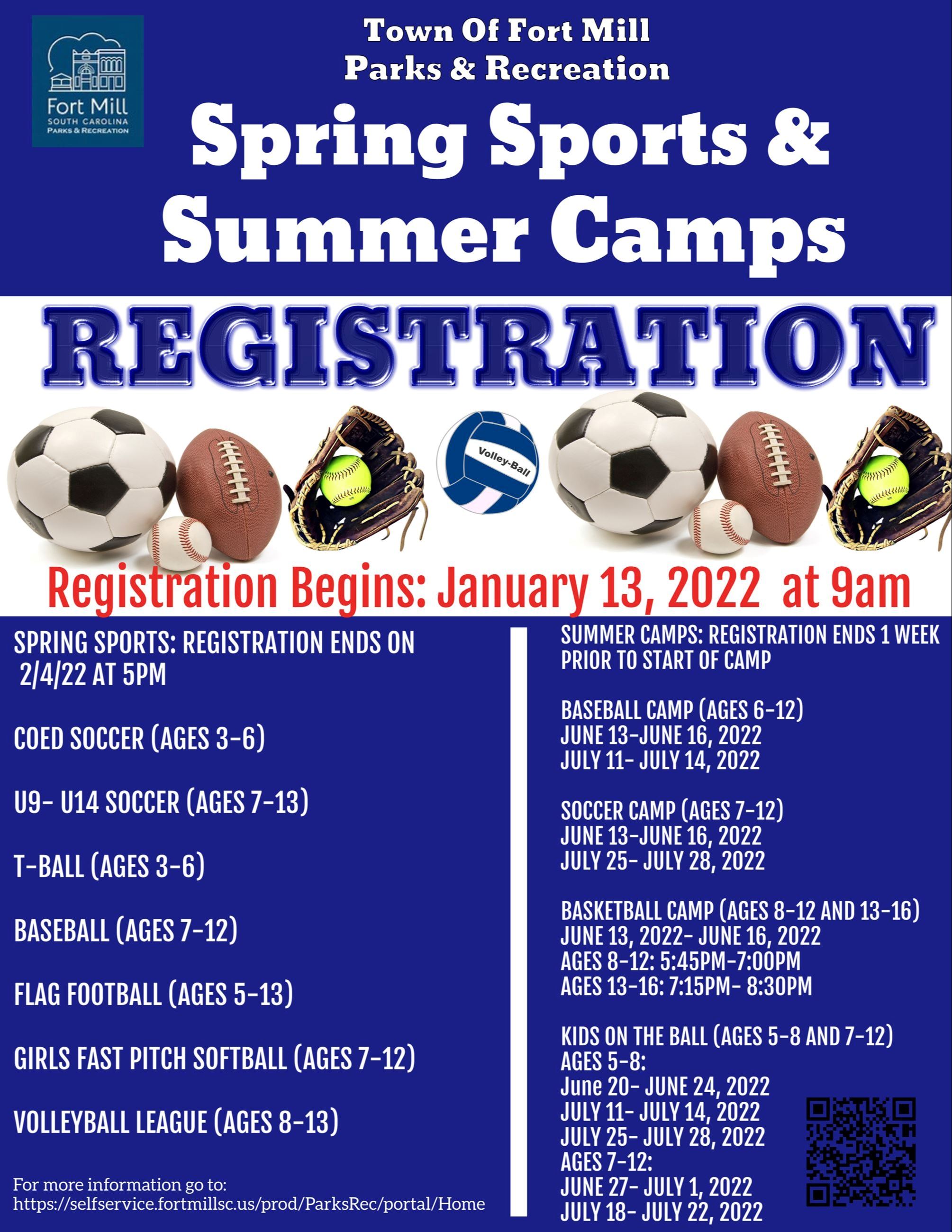 2022 Spring Sports Registration- USE THIS ONE