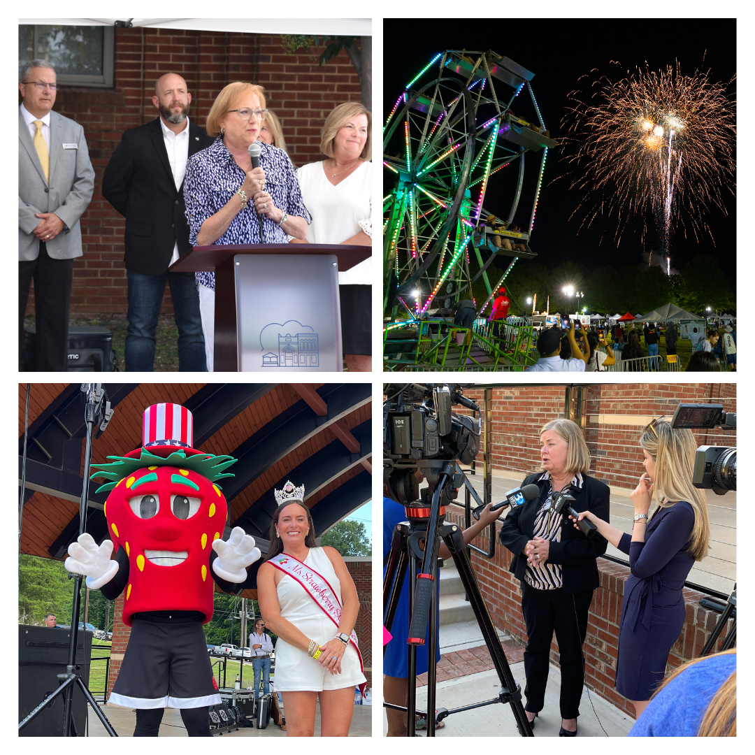 Collage for Communication and Events webpage