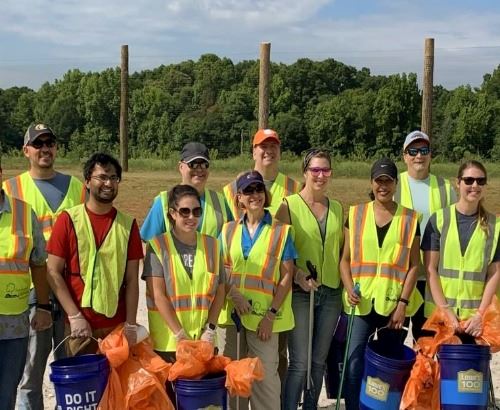 Volunteers Litter Sweep 2021